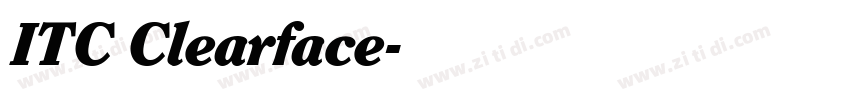 ITC Clearface字体转换